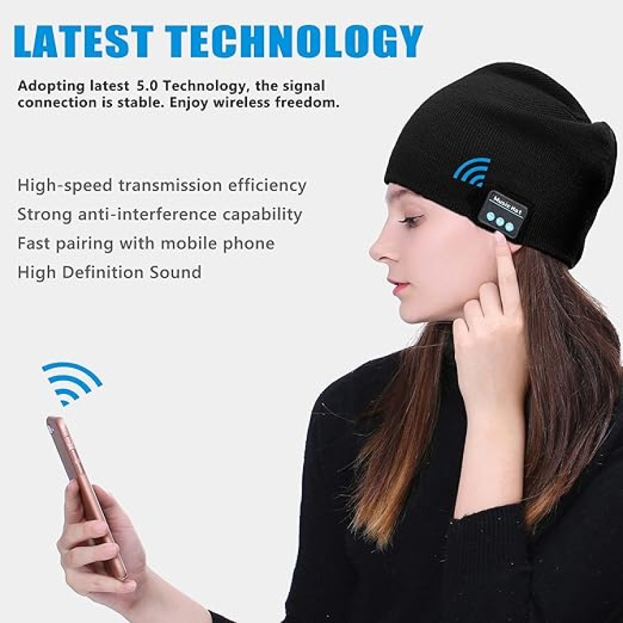 Wireless Bluetooth Music Hat Smart Headset Winter Cap With Speaker