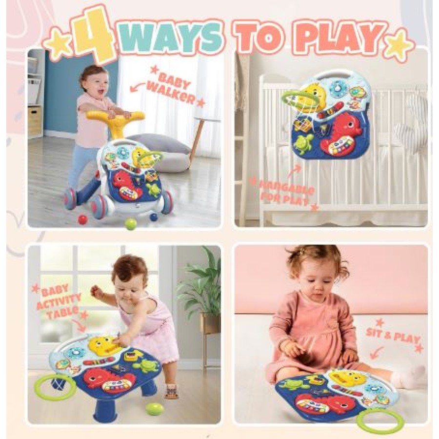 Musical Baby Walker Stroller With Lights And Sounds