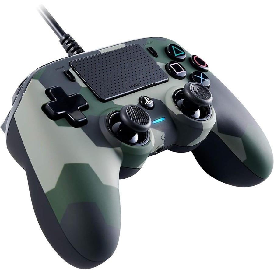 NACON Compact Wired Controller for PlayStation 4 - Green Camo