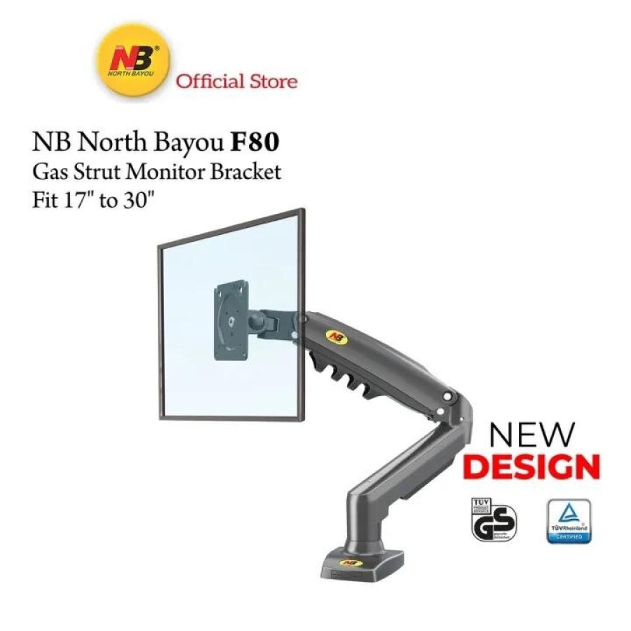 NB North Bayou Single Monitor Desk Mount Stand Full Motion Swivel Computer Monitor Arm	