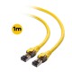 KUWES Cat8 High Speed Ethernet Cable up to 40Gbps - 1m - yellow