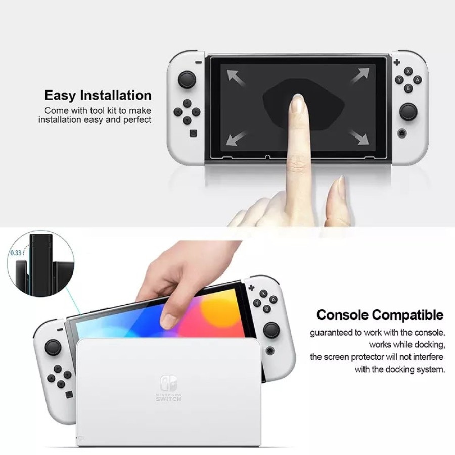 NINTENDO SWITCH OLED TEMPERED GLASS NINTENDO SWITCH OLED TEMPERED GLASS