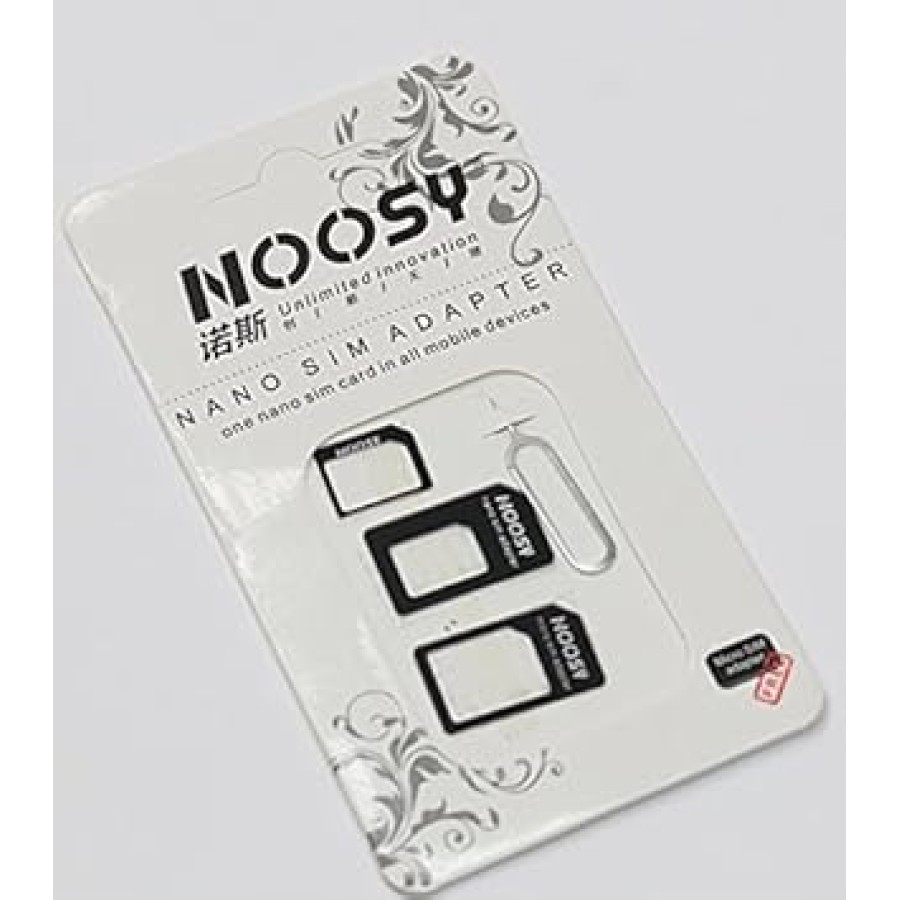 Nano and Micro Sim Adapter with Sim Tray Pin