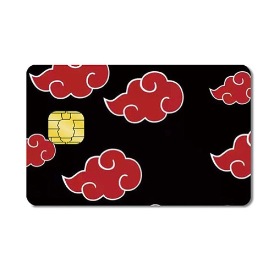 Credit Card Smart Sticker - Naruto Akatuski Pattern
