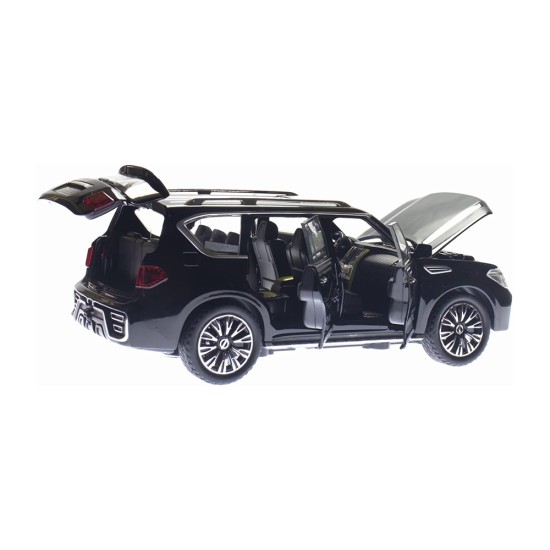 Nissan Patrol 1:24 Scale SUV Model Sport Toy Car - Black