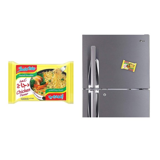 Refrigerator Fridge Acrylic Magnet Sticker - Indomie Chicken Noodles