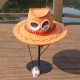 One Piece Portgas D Ace Cowboy Hat Cosplay Hat + Necklace - Orange