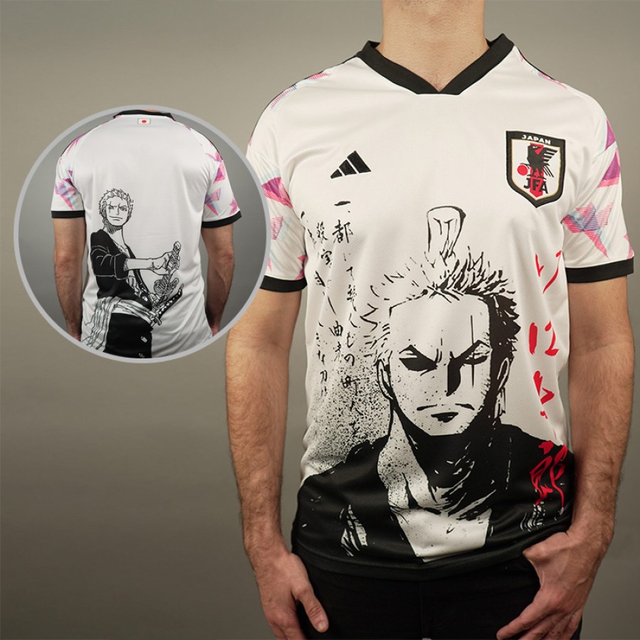 Japan special anime edition One piece all white jersey - Zoro Japan special anime edition One piece all white jersey - Zoro