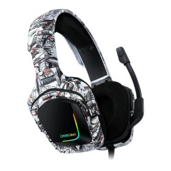 ONIKUMA K20 Advanced 4D Gaming RGB Headset - White