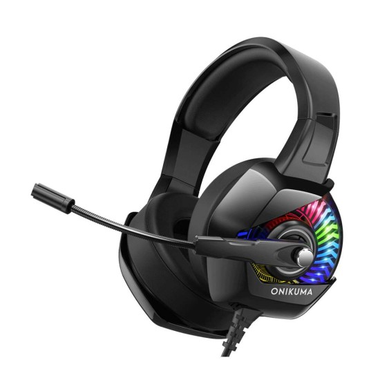 ONIKUMA K6 Wired Stereo Gaming Headset - Black