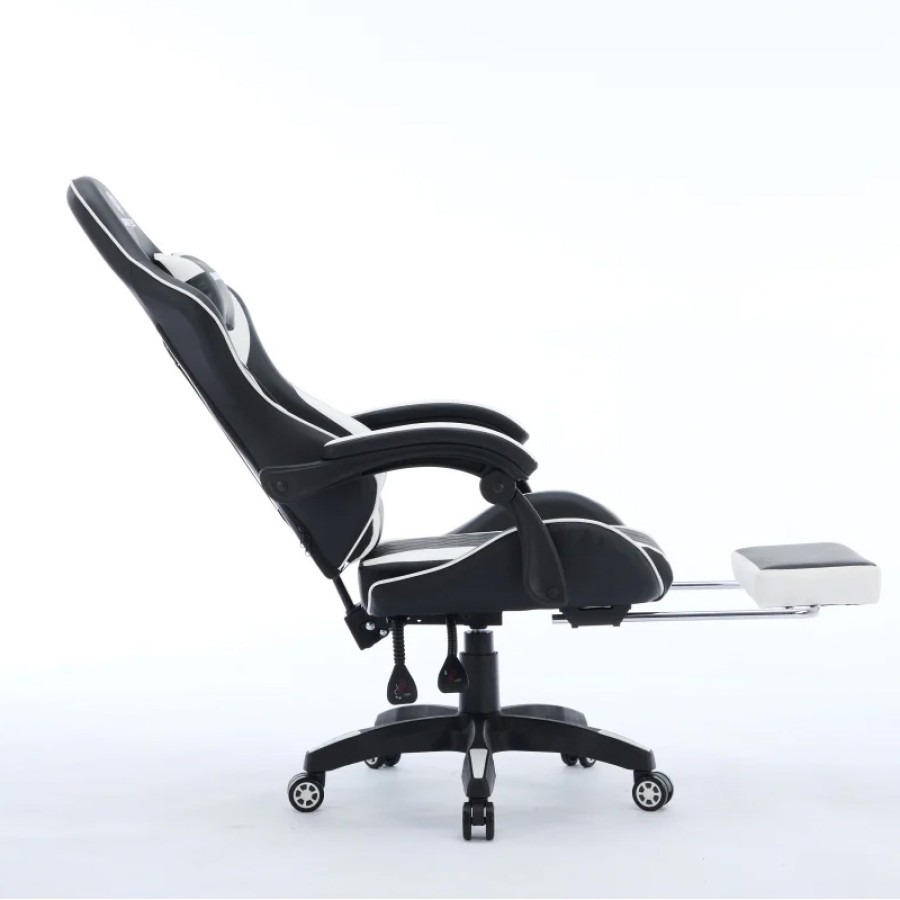 Oartex Model LD034 Gaming Chair - Black & White