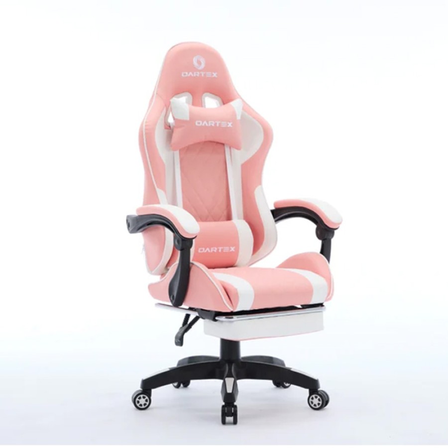 Oartex Model LD034 Gaming Chair - Pink & White