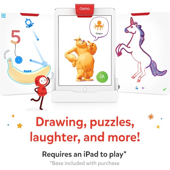 Osmo - Creative Starter Kit for iPad - 3 Educational Learning Games - Ages 5-10