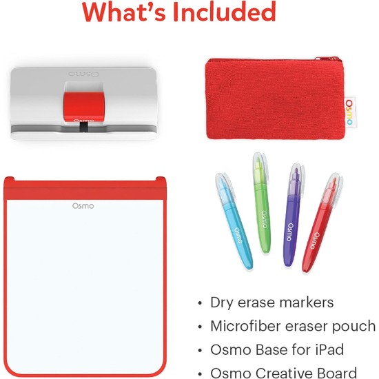 Osmo - Creative Starter Kit for iPad - 3 Educational Learning Games - Ages 5-10