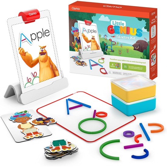 Osmo - Little Genius Starter Kit for iPad - 4 Educational Learning Games - Ages 3-5