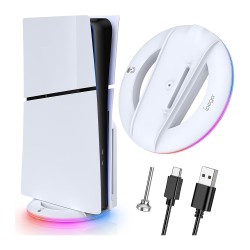 iPega Vertical RGB Cooling and Charging Stand for PS5 Slim & Digital Console iPega Vertical RGB Cooling and Charging Stand for PS5 Slim & Digital Console