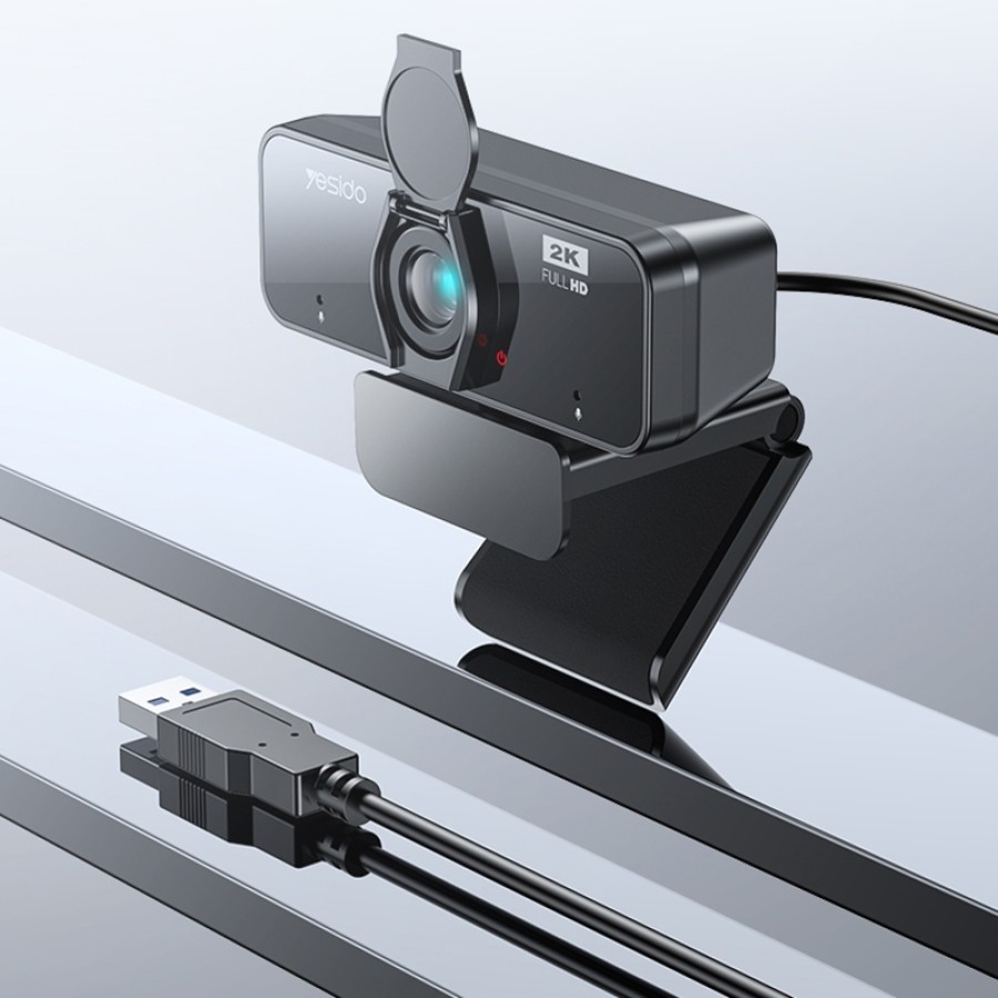 Yesido KM14 2K 4.0MP HD USB Webcam, Cable Length 1.5m Yesido KM14 2K 4.0MP HD USB Webcam, Cable Length 1.5m
