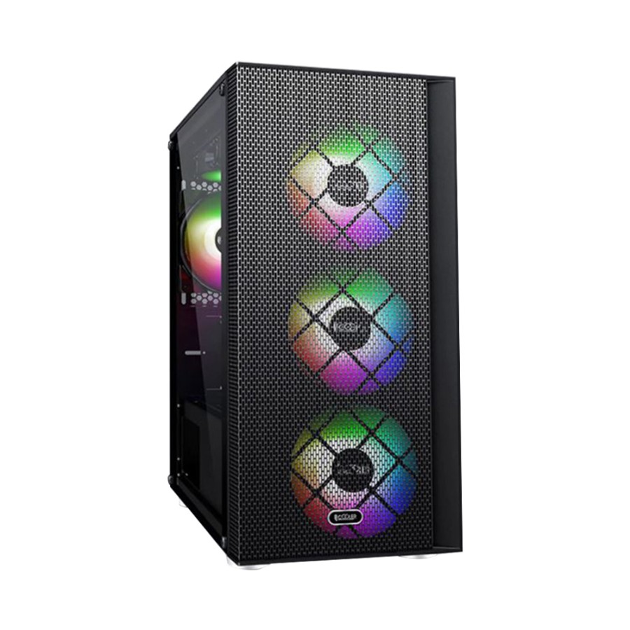 MATX TG Mid Tower GAMING PC 12th Gen (RTX 4060 8GB) , intel i5 12400F , 16GB DDR4, SSD 256, HHD 1TB M.2