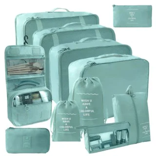 11pc/set Travel Storage Bag Waterproof Luggage Clothes Cosmetic