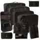 11 PC SET COMPLETE TRAVEL PACKING ORGANIZERS W/ TOILETRY BAG