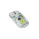 Porodo Transparent Mouse 2.4G and Bluetooth Dual Mode (Black - White)