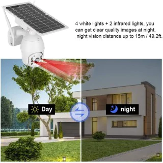 hd intelligent solar energy alert ptz camera