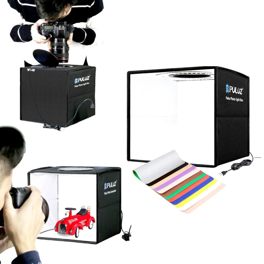 PULUZ Foldable LED Ring Light Studio Box 40cm