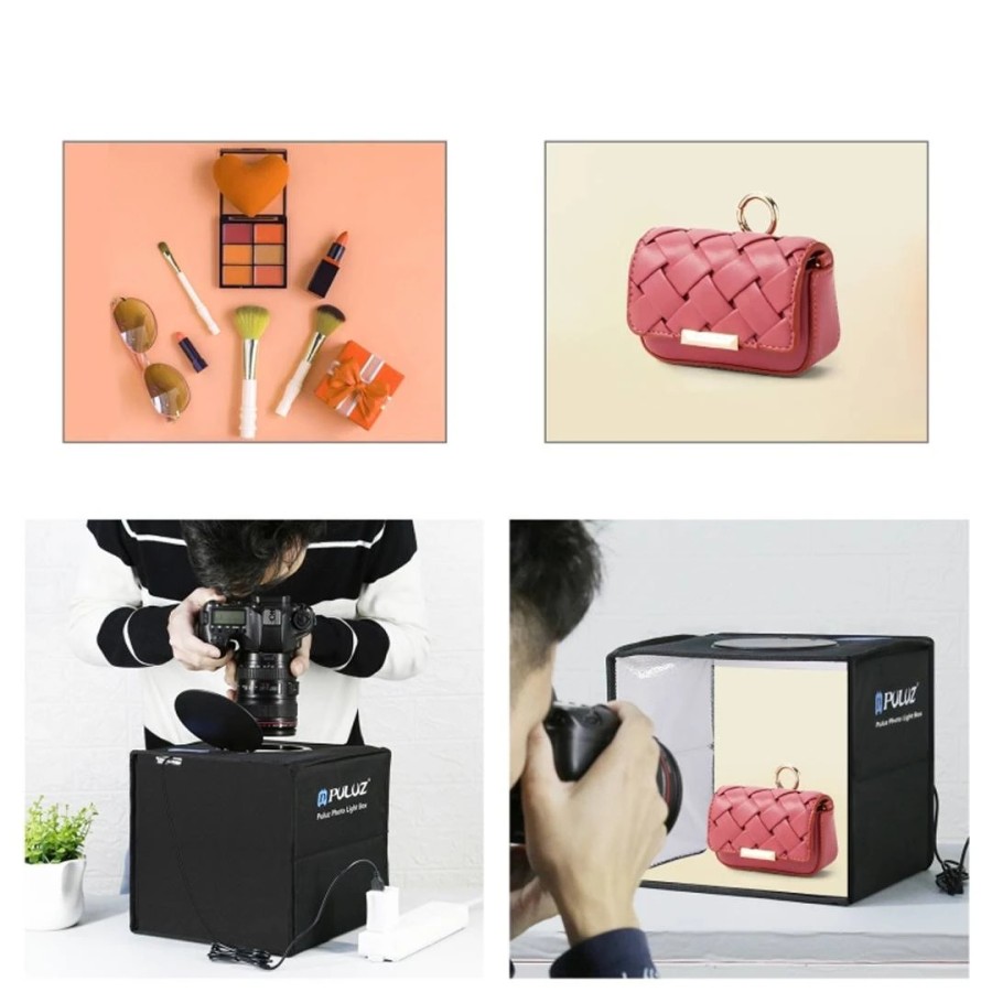 PULUZ Foldable LED Ring Light Studio Box 40cm