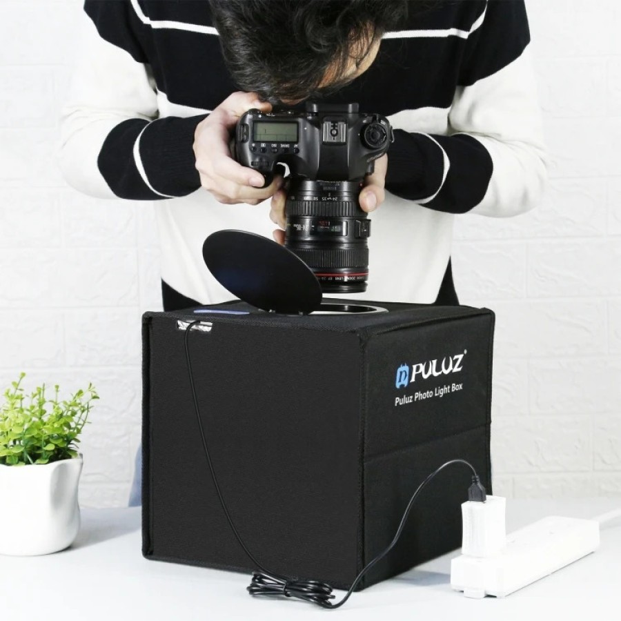 PULUZ Foldable LED Ring Light Studio Box 40cm