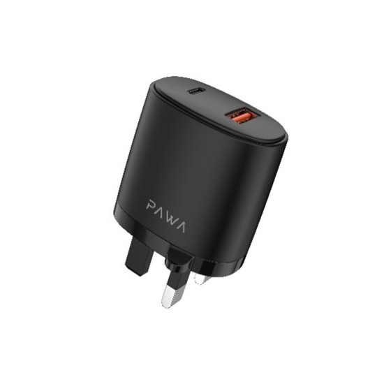 Pawa Solid Travel Charger Dual PD & QC Port
