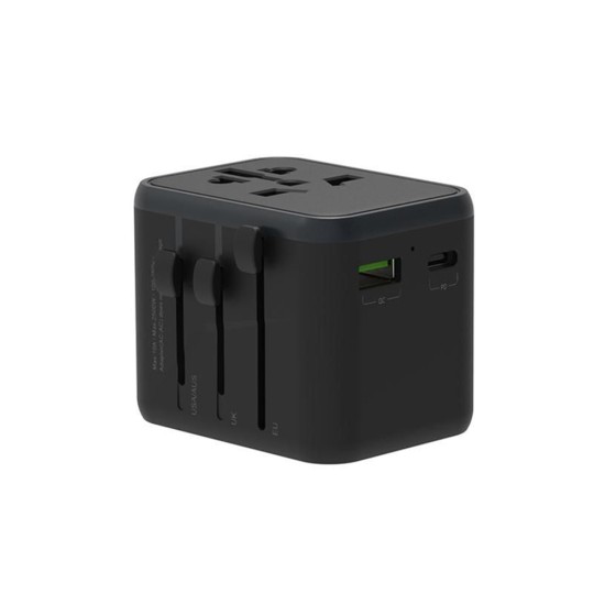 Pawa Universal Travel Adapter With PD + QC port 20W
