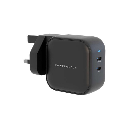 Powerology Dual Port World Travel Kit Charging Adapter - Black