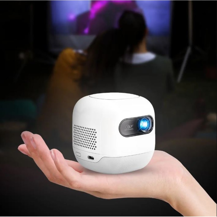 Powerology Mini Beam Portable Projector - White