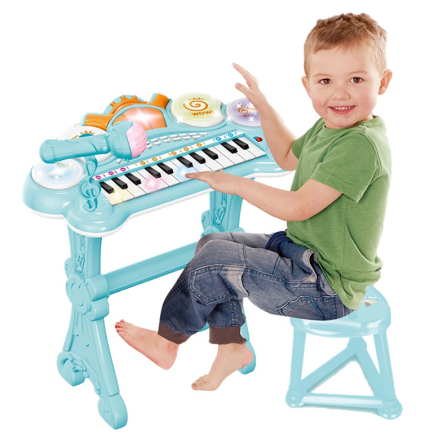 Toyshine Kids Musical Piano Table with Mic & Lights (13382)