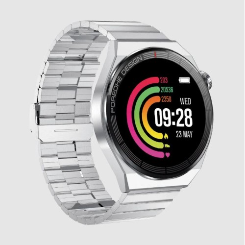 Pawa Elegance Smart Watch With Amoled Display - Silver