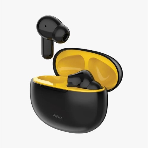 Pawa Pellucid ANC True Wireless Earbuds - Black/Yellow