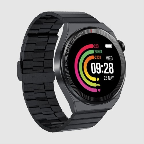 Pawa Elegance Smart Watch With Amoled Display - Black