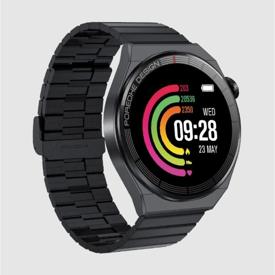 Pawa Elegance Smart Watch With Amoled Display - Black