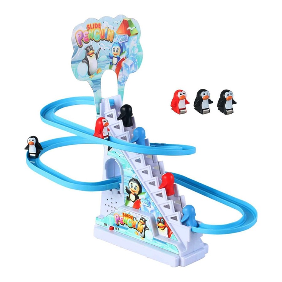 Funny Automatic Stair-Climbing Penguin Race Track Funny Automatic Stair-Climbing Penguin Race Track
