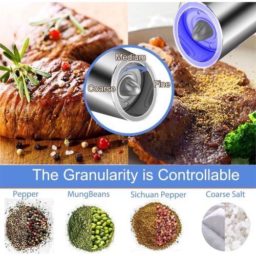 Gravity Electric Salt and Pepper Grinder Set