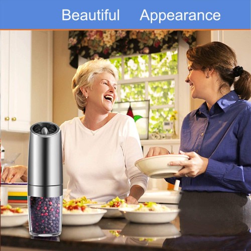 Gravity Electric Salt and Pepper Grinder Set