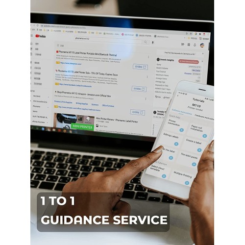 Phomemo-M110 Label Barcode Printer- Portable Bluetooth Thermal Mini Label Maker Printer