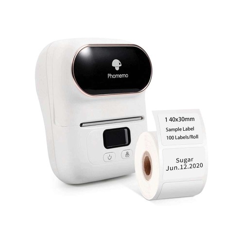 Phomemo-M110 Label Barcode Printer- Portable Bluetooth Thermal Mini Label Maker Printer