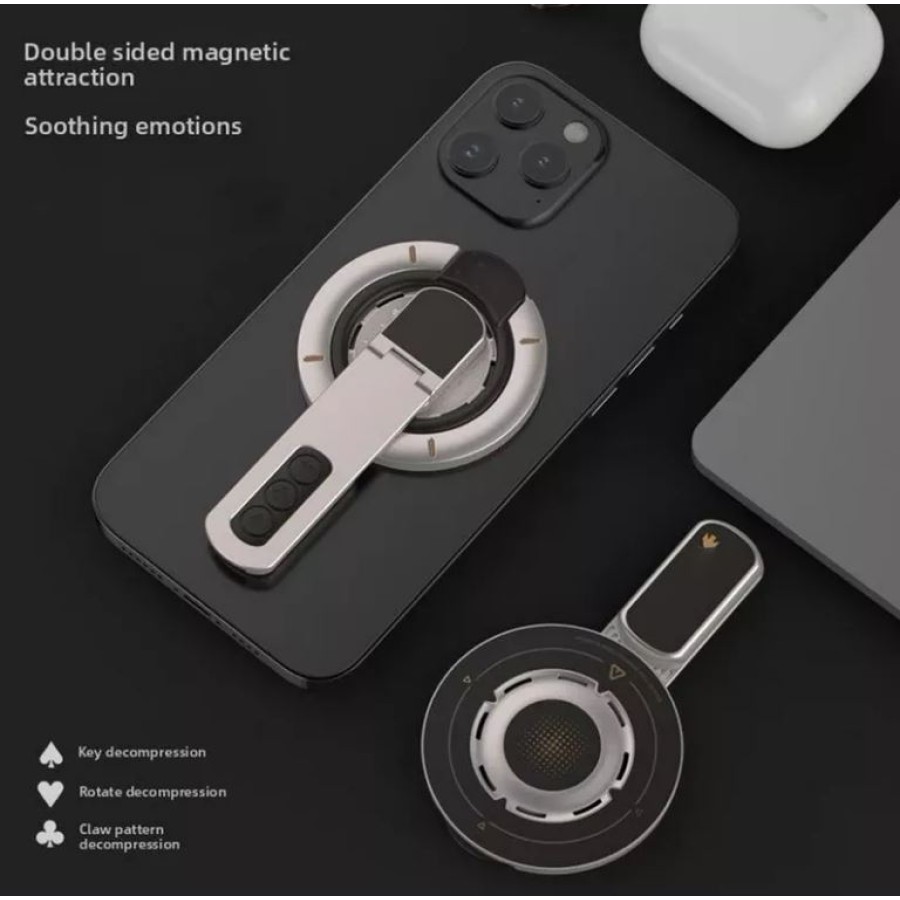 Double-sided Magnetic Phone Holder Ultra-thin 360° Rotatable Phone Holder
