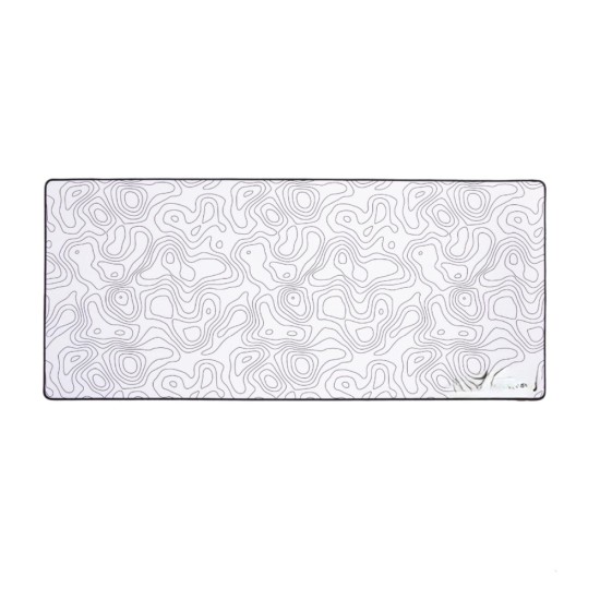 Max Pad Non-Slip Gaming Mouse Pad XL Size - Abstract Texture White  (Waterproof)