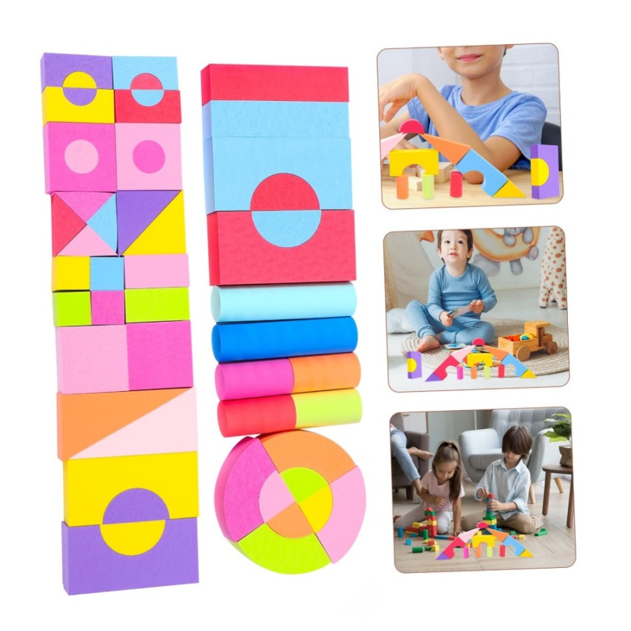 Colorful EVA Soft Foam Building Blocks – 124 PCS Educational Toy Colorful EVA Soft Foam Building Blocks – 124 PCS Educational Toy