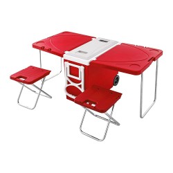 Multi-Function Rolling Cooler Picnic Camping Outdoor Multi-Function Rolling Cooler Picnic Camping Outdoor