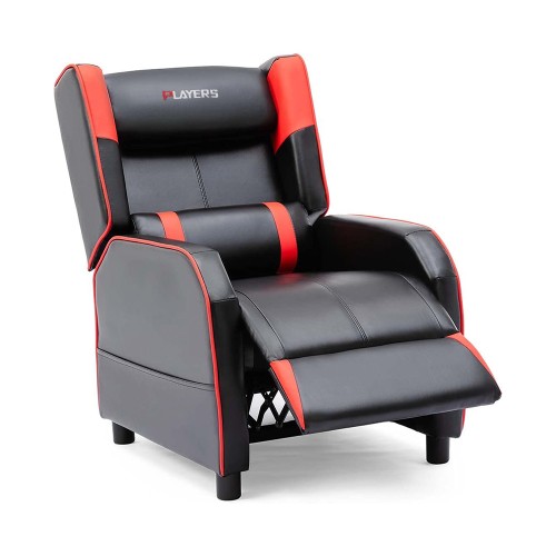 PLAYERS RANGER X FAUX LEATHER GAMING SEAT RECLINER ARMCHAIR SOFA - RED