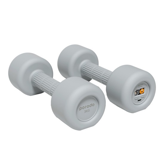 Porodo Lifestyle Smart Dumbbells - Grey