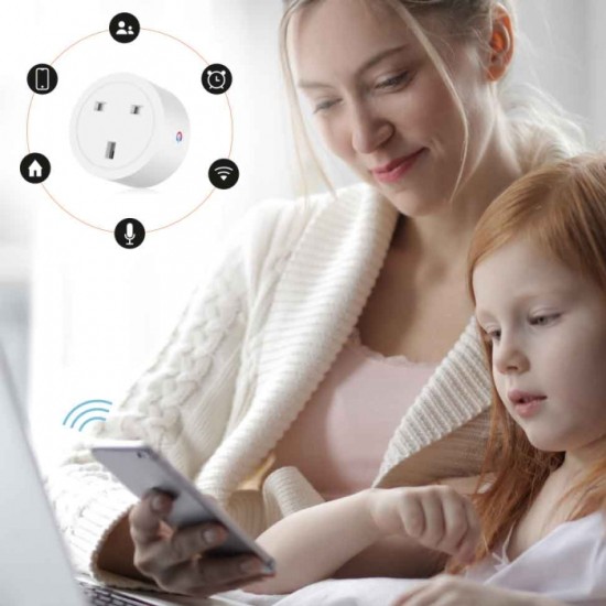 Porodo Lifestyle Smart Wifi Plug UK 16A - White